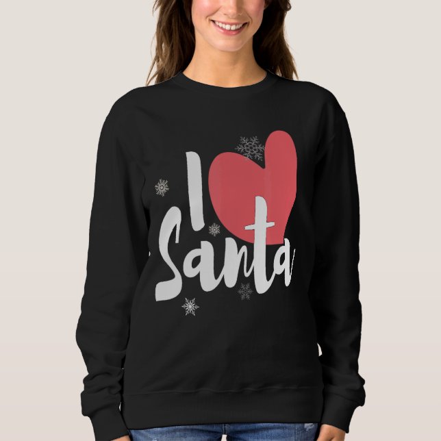 Jag Heart Santa T Shirt (Framsida)