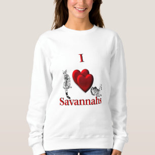 Jag Heart Savannah Cat T Shirt