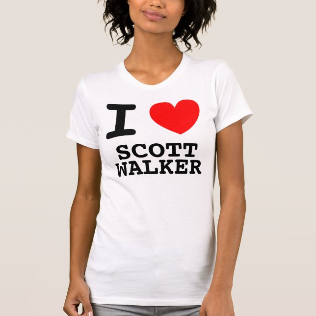 Jag Heart Scott Walker Shirt T Shirt (Framsida)