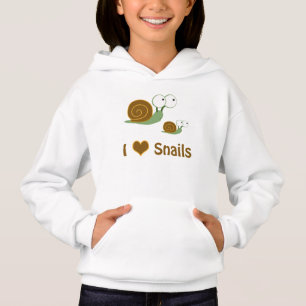 Jag Heart Snigel- två söta snigel T Shirt