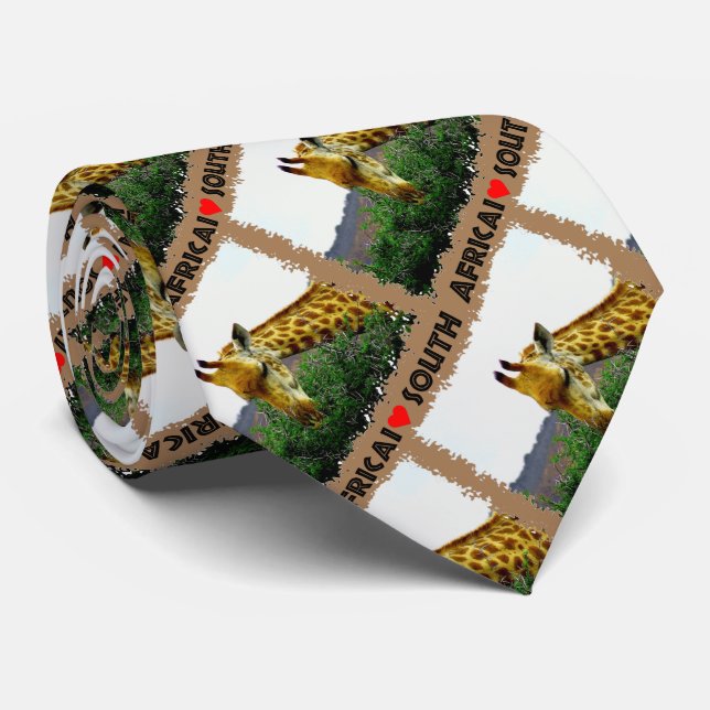 Jag Heart South Afrika Giraffe Thorn träd Slips (Rullad)