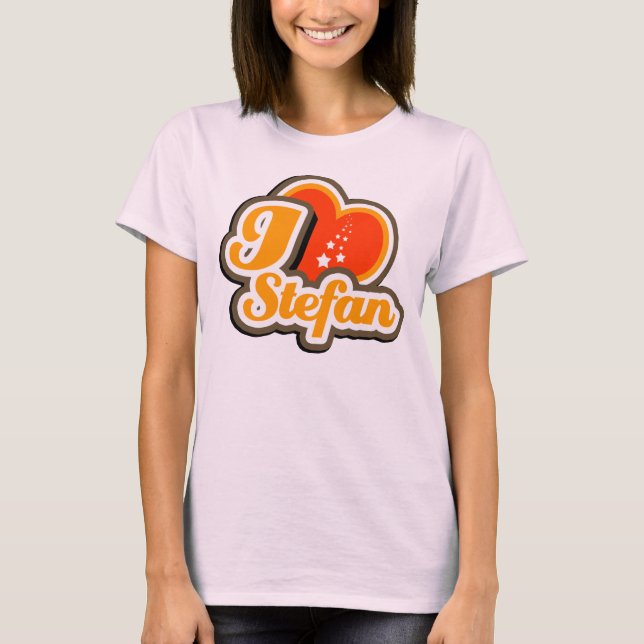 Jag Heart Stefan T-Shirt (Framsida)