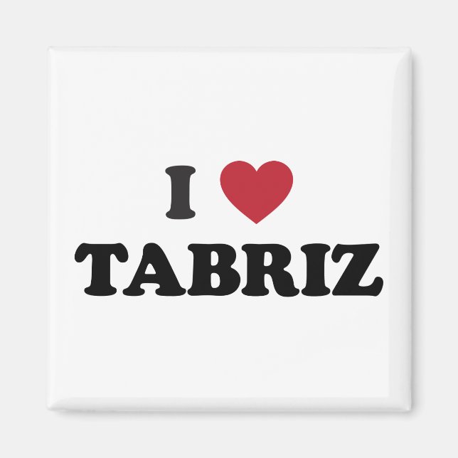 Jag Heart Tabriz Iran Magnet (Framsidan)