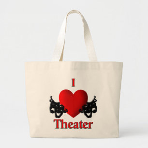 Jag Heart Theater Tote Bag Jumbo Tygkasse