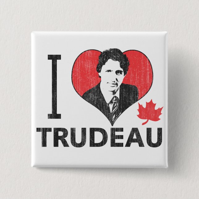Jag Heart Trudeau Knapp (Framsida)