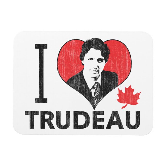 Jag Heart Trudeau Magnet (Horisontell)