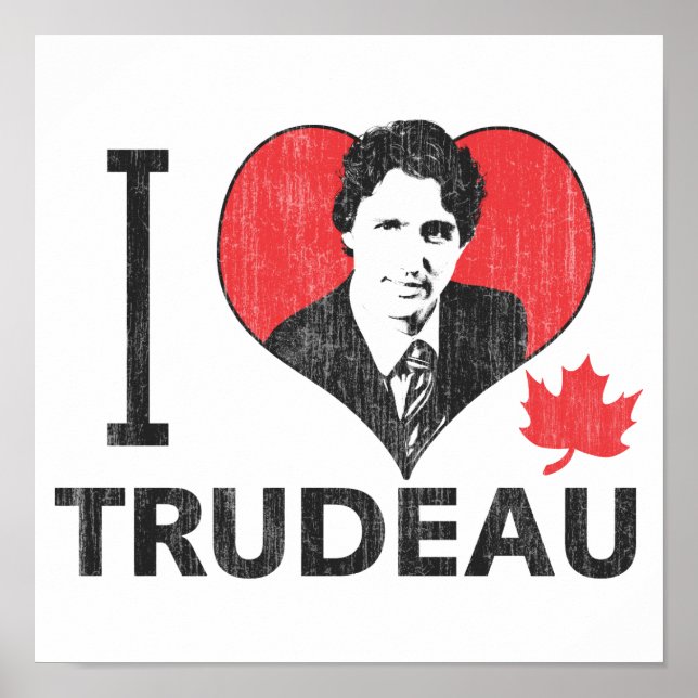 Jag Heart Trudeau Poster (Framsidan)