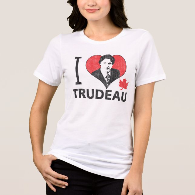 Jag Heart Trudeau Tee Shirt (Framsida)