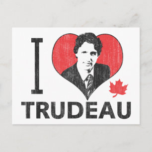 Jag Heart Trudeau Vykort