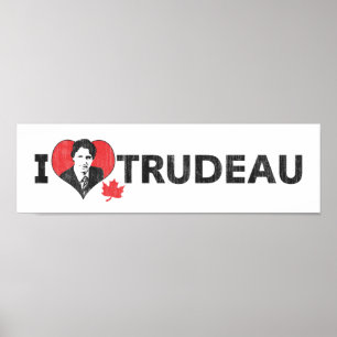 Jag Heart Trudeau Wide Poster