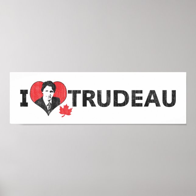 Jag Heart Trudeau Wide Poster (Framsidan)