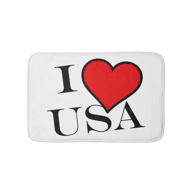 Jag Heart USA bk bmment Badrumsmatta (Framsidan)