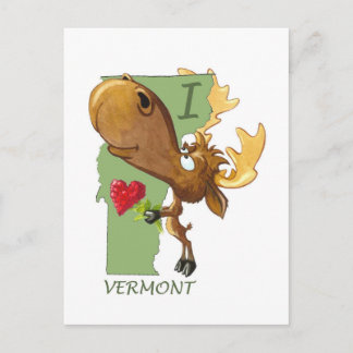 Jag Heart Vermont-vykort Vykort