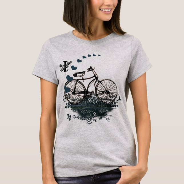 Jag Heart Vintage Bikes T-shirt (Framsida)