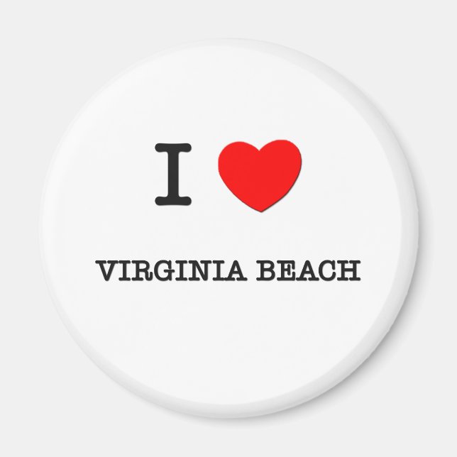 JAG Heart VIRGINIA BEACH Magnet (Framsidan)
