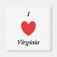 Jag Heart Virginia Magnet