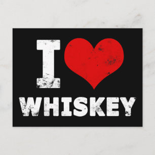 Jag Heart Whiskey Vykort