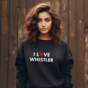 Jag Heart Whistler I Kärlek Whistler Modern Text M T Shirt