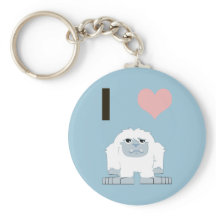 Jag Heart Yeti Cute Tecknad Snö Monster