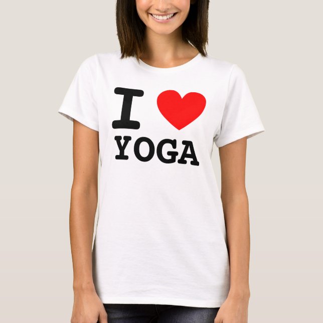 JAG Heart YOGA Shirt Tee (Framsida)
