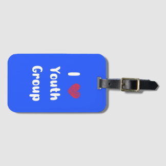 Jag Heart Youth Group Luggage Tagg Bagagebricka