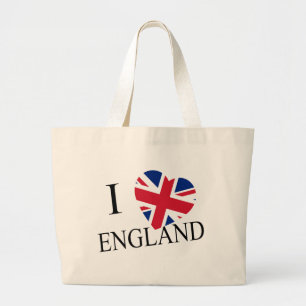 Jag Heartflaggade England bk jtcnt Jumbo Tygkasse