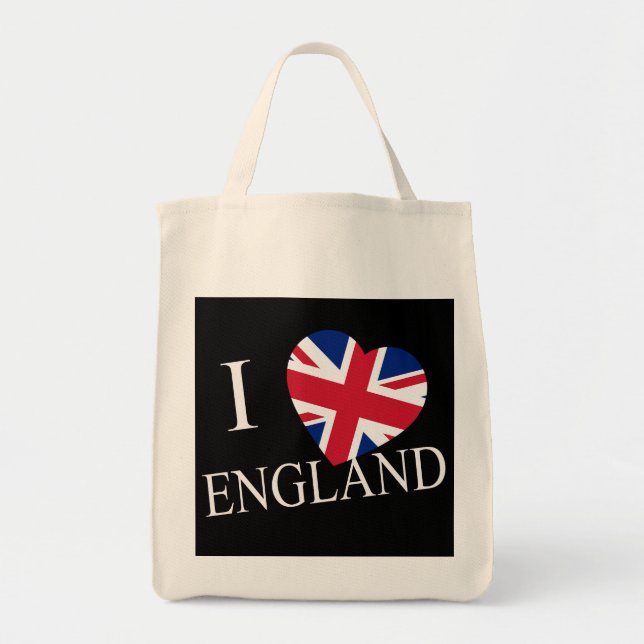 Jag Heartflaggade England wt cnt Tygkasse (Framsidan)