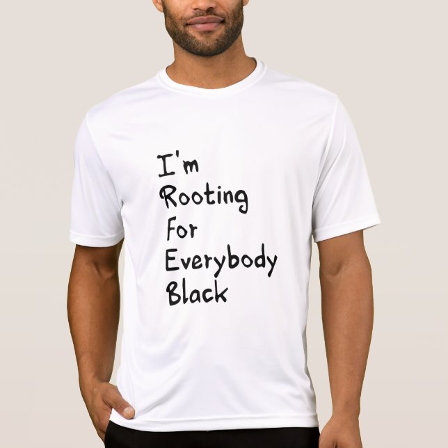 Jag hejar på alla svarta t shirt (Framsida)