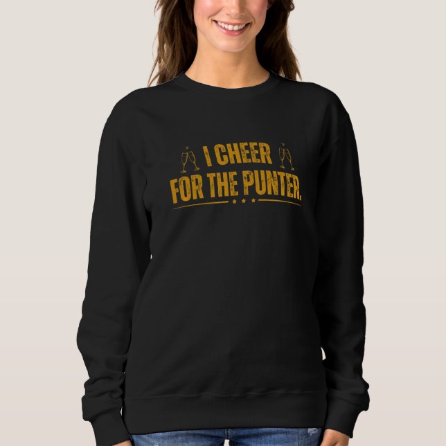 Jag hejar på den som sparkar ut bollen t shirt (Framsida)