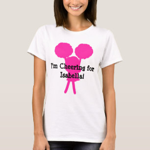Jag hejar på (lägg till namn) Personligt T Shirt
