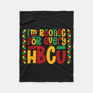 Jag hejar på varje historiskt svart college Hbcu Fleecefilt