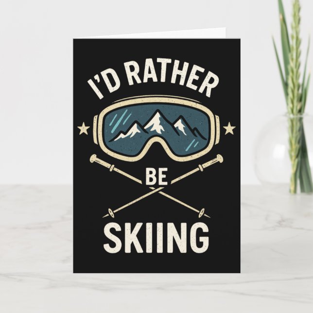 Jag hellre åker skidor - Freestyle skidtrip  Kort (Framsida)