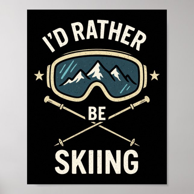Jag hellre åker skidor - Freestyle skidtrip  Poster (Framsidan)