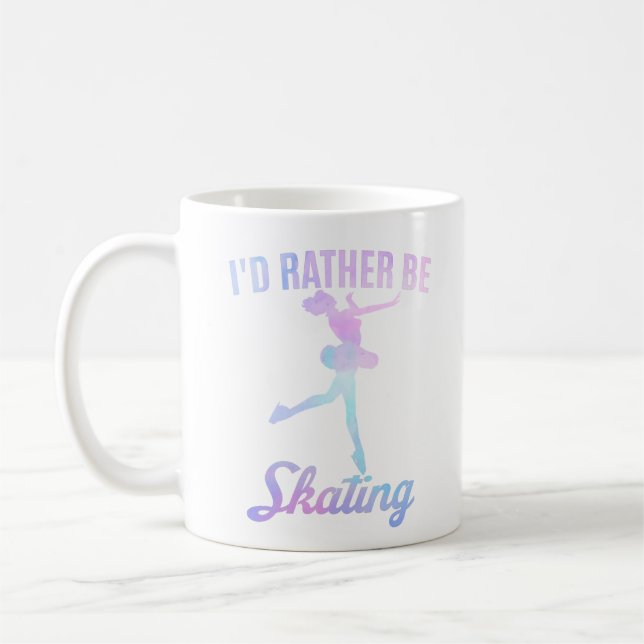 Jag hellre åker skridskor kaffemugg (Vänster)