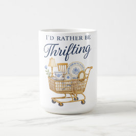 Jag hellre än shopping-sticker kaffemugg