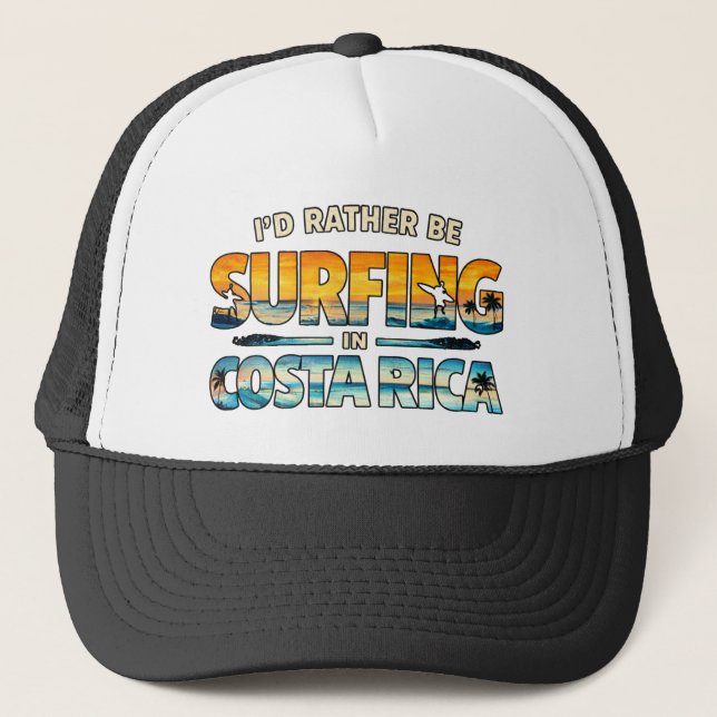 Jag hellre än surfade i Costa Rica Keps (Framsida)