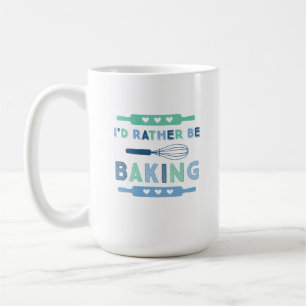 Jag hellre bakade Blå Kaffemugg