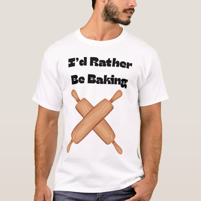 Jag hellre bakar t shirt (Framsida)