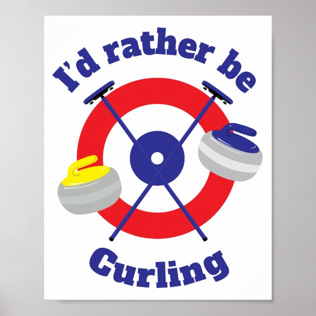 Jag hellre curling poster (Framsidan)