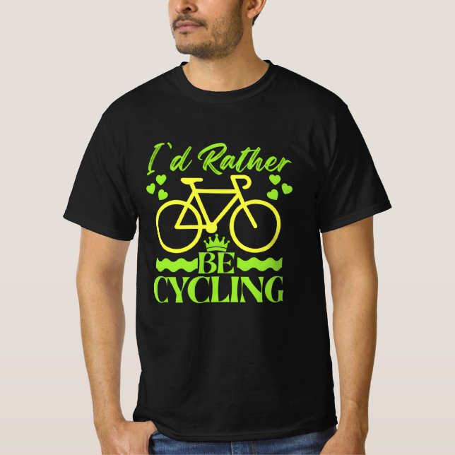 jag hellre cyklar t shirt (Framsida)