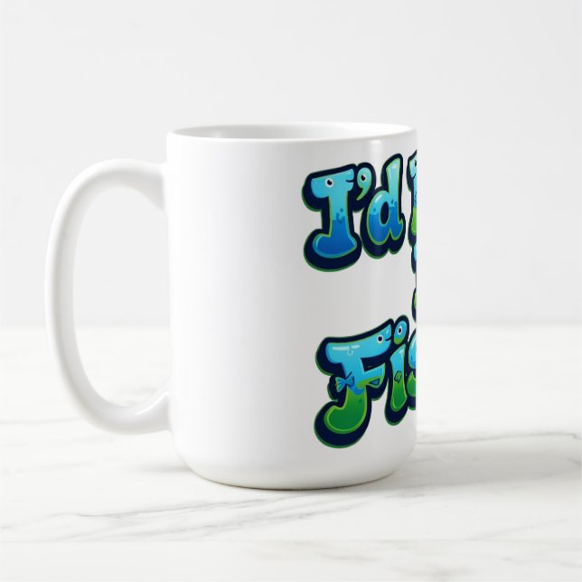 Jag hellre fiskar söta fiskar kaffemugg (Vänster)