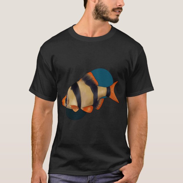 Jag hellre fiskar  t shirt (Framsida)