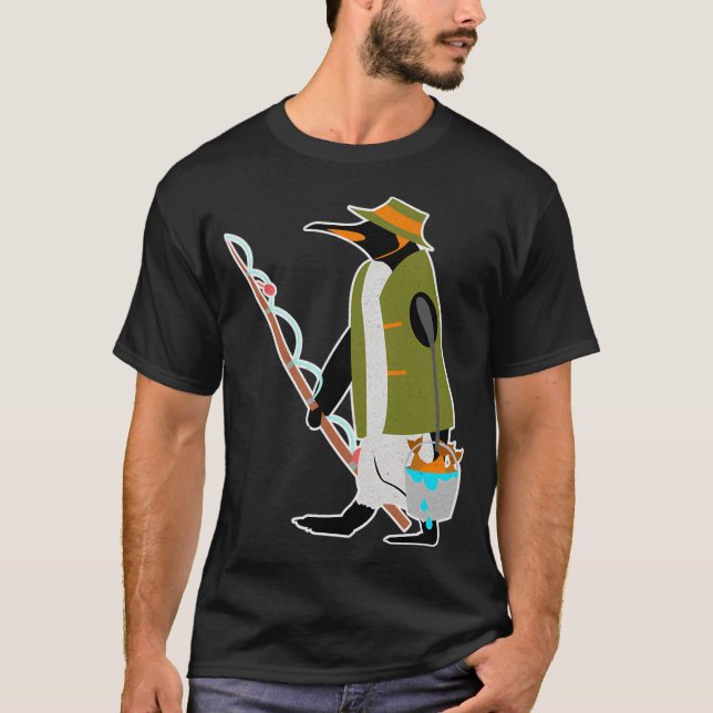 Jag hellre fiskar t shirt (Framsida)