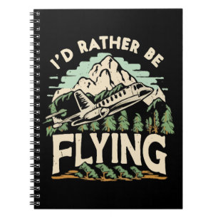 Jag hellre flyger. Flygplan Anteckningsbok