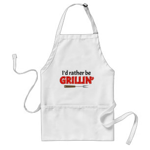Jag hellre grillar BBQ grillning Grillmästare Förkläde