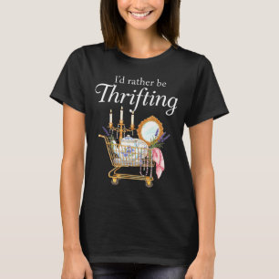 Jag hellre handlar på second hand - rolig shopping t shirt