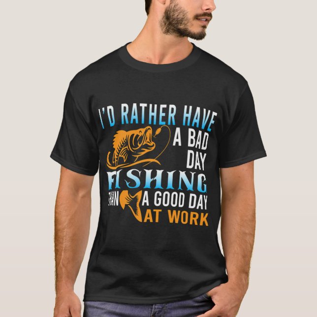 Jag hellre har en dålig dag t shirt (Framsida)