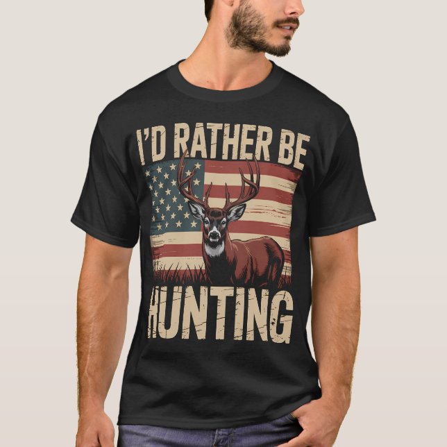 Jag hellre jagar t shirt (Framsida)