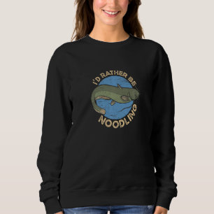 Jag hellre Nudlar Fiskar Mal Fiske T Shirt
