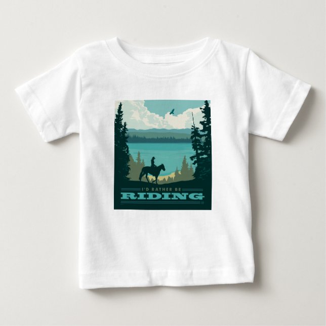 Jag hellre rider t shirt (Framsida)